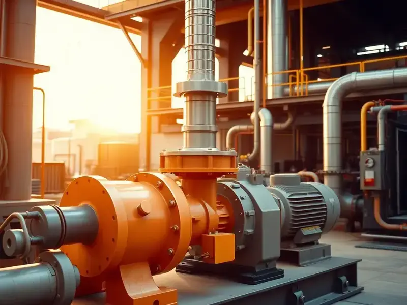 Industrial pump installation site