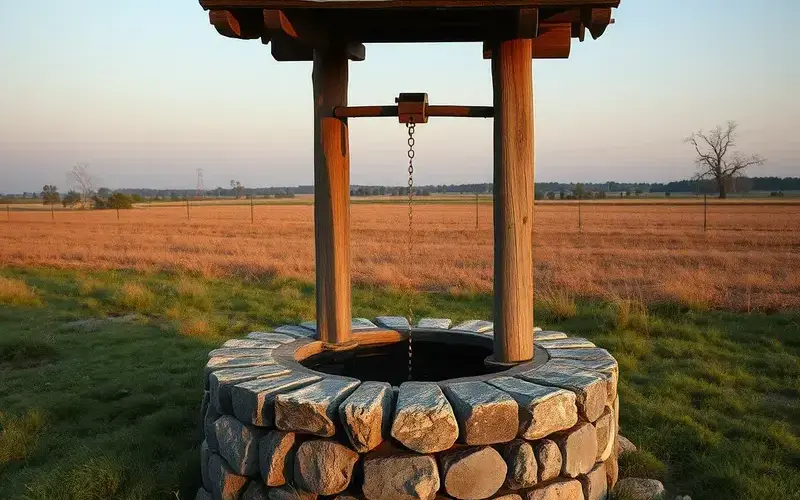 Vintage rural Idaho well